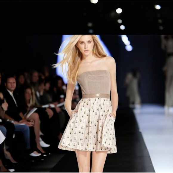 RACHEL ROY Strapless Sequined Printed Dress 6) NWT - Picture 13 of 16